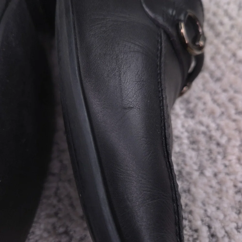 Magnnani Loafers Mens Size 8.5 Horsebit Slip On Leather Black Shoes 8.5M GUC